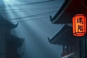 深蓝回声封面，潜水灯照亮的深海岩壁与回声测线