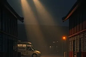 海岸线档案封面，礁石间拍岸的浪花与远处堤坝